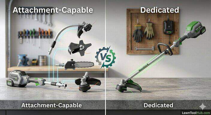 Attachment-Capable vs. Dedicated String Trimmers Pros and Cons