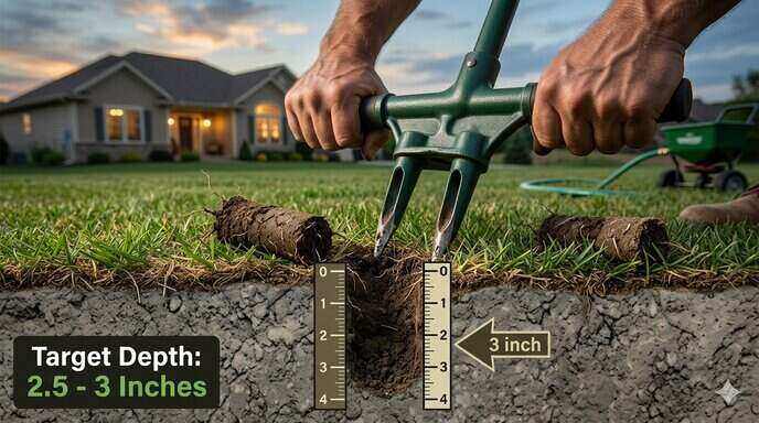 How Deep Should Manual Core Aerator Plugs Be in Clay